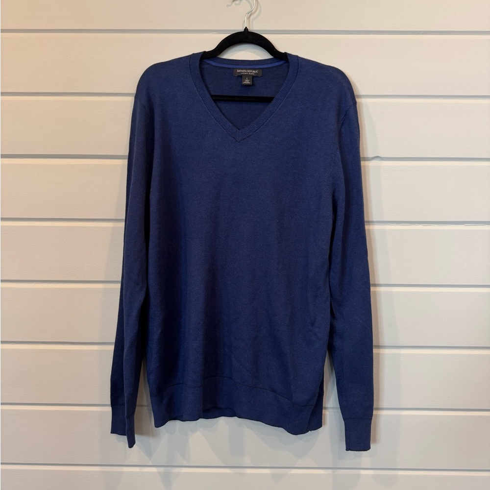 Banana Republic Cashmere Blend Sweater, Men’s Large